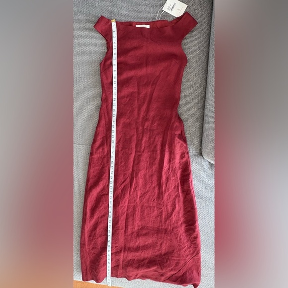 FAITHFULL The Brand Ilride Midi Dress in Wine – Size US 6 (M) - Picture 13 of 15